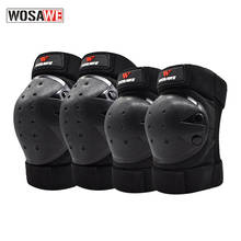 WOSAWE 4Pcs/set Motorcycle Elbow & Knee Pads Skateboarding Cycling MTB Knee Protector Riding Ski Protective Knee Guard Support 2024 - buy cheap