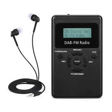 Mini Stereo Radio Receiver Portable Digital DAB DAB+ FM Radio Speaker With Earphone Only For European Countries And Australia 2024 - buy cheap