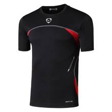 jeansian Men's Sport Tee Shirt Tshirt T-Shirt Tops Running Gym Fitness Workout Football Short Sleeve Dry Fit LSL1050 Black2 2024 - buy cheap