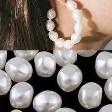 Baroque Pearl Beads White Loose Spacer Beads for Diy Jewelry Making Needlework Earring Necklace Bracelet Beads Findings 2024 - buy cheap