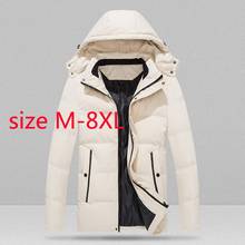 New Arrival Fashion Coat Cotton Padded Jacket Men Autumn Winter Super Large Loose Casual Thick Plus Size L-4XL 5XL 6XL 7XL 8XL 2024 - buy cheap