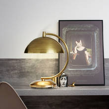 Modern copper decorative table lamp simple retro personality creative table lamp villa living room hotel lamp 2024 - buy cheap