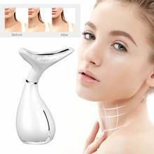 LED Vibration Face Massager Anti Wrinkles Anti Aging Device for Skin Tightening  Lifting Neck Wrinkles Remover Beauty Care Tools 2024 - buy cheap