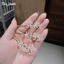 Fashion Letter Pearl Hair Clips For Bridal Women Hair Jewelry Charm Korea Design Hair Accessories Barrette Pins Ornaments Gift 2024 - buy cheap