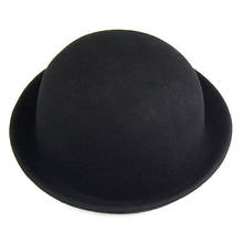 1 шт., шляпа-котелок, фетровая шляпа, шляпа Чаплина, шапочка для верховой езды (черный) 2024 - купить недорого