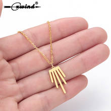 Cxwind Hot Sale Palm Geometry Pendant Necklace Tassel Choker Necklace Accessories For Women Geometric Chain Necklaces Jewelry 2024 - buy cheap