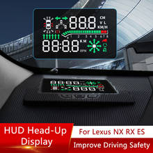 QHCP-pantalla de proyección HUD HD para coche, unidad de seguridad oculta para Lexus NX200 300 ES200 250 RX300 200T, accesorios interiores 2024 - compra barato