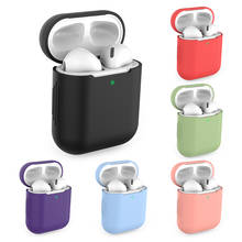 Soft Silicone Cases For Apple Airpods 1/2 Bluetooth Wireless Earphone Protective Cover For Apple Air Pods Charging Box Bag Cover 2024 - buy cheap