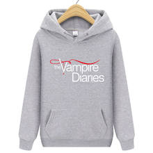 Men Women Fashion Hooded Sweatshirt The Vampire Diaries Hoodies TV Series Solid Color Print Streetwear Hoodie Pullover Tops Coat 2024 - buy cheap