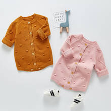 0-3Yrs Cute Baby Girl Knit Rompers Spring Autumn Baby Long Sleeve Fashion Infant Clothes Baby Girl Rompers 2024 - buy cheap