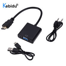 Conversor de hdmi para fêmea, 1080p, adaptador macho para vga, ps4 digital para áudio de vídeo analógico, pc, laptop, tablet 2024 - compre barato