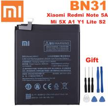 100% Original Battery 3000mAh BN31 For Xiaomi Mi 5X Redmi Note 5A Redmi Note 5A pro Mi A1 Redmi Y1 Lite Redmi S2 Battery 2024 - buy cheap