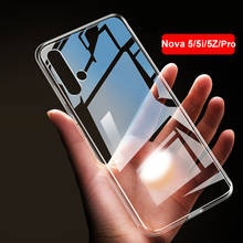 Case For Huawei Nova 5 5i Pro 5Z 5T TPU Silicon Clear Soft Case for Huawei Nova 5T 5i Pro Nova5 Transparent Back Cover 2024 - buy cheap