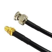 1PC New SMA  Female Jack To  BNC  Male Plug  Connector RG58 Cable Adapter 50CM 20"/100CM Wholesale 2024 - buy cheap
