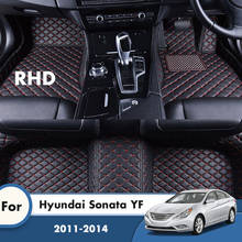 RHD Carpets For Hyundai Sonata YF 2014 2013 2012 2011 Car Floor Mats Foot Pads Custom Automobile Car Accessories Interior Covers 2024 - buy cheap