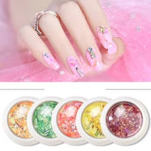 MEET ACROSS Holographic Nail Art Glitter Flakes Mermaid Nail Sequins Shiny Chrome Pigment Powder for Gel Nail Art Decoration Tip 2024 - buy cheap