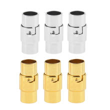 Fechos magnéticos de cobre, fechos de joias que fazem descobertas, fechos conectados diy fit 4/5/6/8mm, colar de couro, pulseiras artesanais, com 10 peças 2024 - compre barato