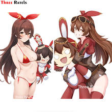 A217 Hot Sexy Waifu Girl Amber And Baron Bunny For Genshin Impact Car Sticker Motorcycle Laptop PVC Waterproof Decal 2024 - buy cheap