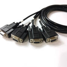 Новинка! OBD2 16 Pin 1 штекер на 4 DB9 интерфейс для RS232 OBD 2 Ccable диагностический инструмент кабель с последовательным портом интерфейс RS232 2024 - купить недорого