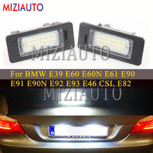 Luz LED para placa de matrícula de coche, accesorio para BMW E39 E60 E60N E61 E90 E91 E90N E92 E93 E46 CSL E82, 1 par 2024 - compra barato