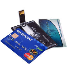 Credit Card USB Flash 8GB 4GB 16GB Usb 2.0 Flash Stick 32GB Pen Drive Memory Stick 64GB Pendrive Real Capacity Custom Logo Gifts 2024 - buy cheap