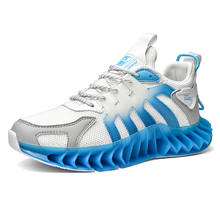Мужские Нескользящие кроссовки, черные или синие кроссовки для бега, удобная спортивная обувь для ходьбы, размер 39-46, 2021 2024 - купить недорого