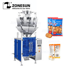 ZONESUN Automatic Chip Granule Biscuit Rice Weighing Filling And Back Sealing Machine 10 Heads Bag Forming Packing Machine 2024 - buy cheap