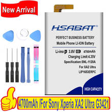 Bateria 100% original hsabat 4700mah bat1653erpc, bateria para sony xperia xa2 ultra g3421 g3412 xa1 plus dual h4213 2024 - compre barato
