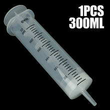 300ml Plastic Syringe Large Capacity Syringe Transparent Reusable Sterile Measuring Injection Syringe Nutrient Hydroponics 2024 - buy cheap