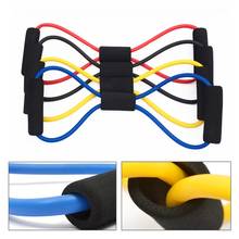Yoga Gum Fitness Resistance 8 Word Chest Expander Ropes Workout Muscle Fitness Rubber Elastic Bands For Sports Exercise W1 2024 - buy cheap