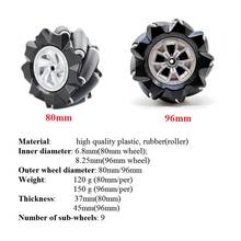 80mm/97mm Mecanum Wheel  High Hardness Plastic Mecanum Wheel Omni-directional Wheel  ROS Smart Robot Car Chassis Accessories 2024 - buy cheap