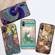 Peacock Retro Phone Case for iPhone 11 12 mini pro XS MAX 8 7 6 6S Plus X 5S SE 2020 XR 2024 - buy cheap