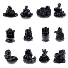Exquisite Ceramic Black Back Flow Incense Burner Cone Censer Stick Holder Use In The Home Office Teahouse 2024 - buy cheap
