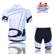 Conjunto de Ropa de Ciclismo para niños, maillot de manga corta transpirable, Ropa de verano para bicicleta de montaña, novedad de 2021 2024 - compra barato