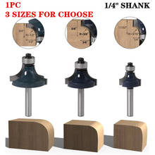 1pc 6.35mm Shank Round Over Edging Router Bit Trimmer Cleaning Fush Wood Router Bit Corner Cove Box Bits Tools 2024 - buy cheap