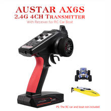 AUSTAR AX6S 2.4G 4CH Transmitter Radio Remote Control with Receiver for Rc Car Boat Rc Accessories 2024 - buy cheap