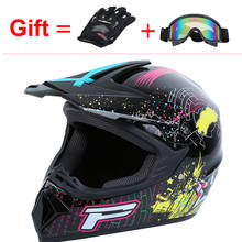 Samger-casco de moto todoterreno ATV, protector de cara completa para ciclismo de montaña, talla S, M, L y XL, color negro 2024 - compra barato
