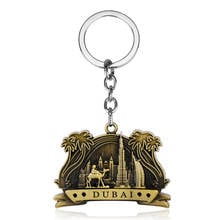 DuBai Tourist Travel Souvenir Keychain Keyring 3D Camel construction Tree Keyring Craft Key Chains For Bag Car chaveiro llaveros 2024 - buy cheap