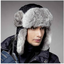 B-8636 Russian Ushanka Hat Men's Bomber Hat Adult Artifical Fur Hats Warm Earflap Caps 2024 - buy cheap