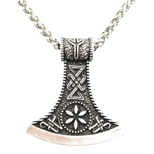Slavic Perun Axe Viking Runes Jewelry Amulet Mens Necklace Womens Talisman Wicca Pagan Accessories Jewelery 2024 - buy cheap