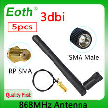 EOTH 10pcs 868mhz antenna 3dbi sma male 915mhz lora antene iot module lorawan antene ipex 1 SMA female pigtail Extension Cable 2024 - buy cheap