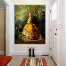 Citon Winterhalter 》 Empress Eugenie De Montijo 》 картина маслом на холсте картина Настенный декор Современное украшение для дома 2024 - купить недорого