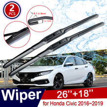 for Honda Civic 10 2016 2017 2018 2019 Car Wiper Blades 10th Gen 10 FC FC1 FC2 FC5 Front Windshield Wipers Car Accessories Goods 2024 - buy cheap