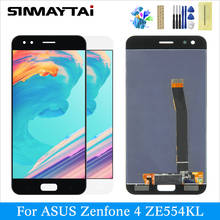 lcd For ASUS ZenFone 4 ZE554KL LCD display 2017 Panel digitizer touch screen replacement Parts black white 4 ZE554KL Z01KD lcd 2024 - buy cheap