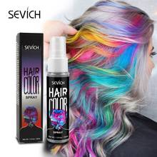 Sevich-Spray de tinte para el cabello, producto de peluquería lavable temporal de una sola vez, 5 colores, DIY 2024 - compra barato