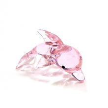 Figuritas de delfines de cristal rosa en miniatura para el hogar, colección de decoración Kawaii, adornos artesanales de animales marinos vívidos, regalos para niños 2024 - compra barato