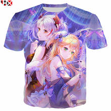 Camiseta anime game azur lane com estampa 3d, camiseta masculina e feminina de anime u006 2024 - compre barato