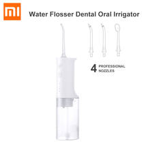 Xiaomi-irrigador oral elétrico mijia, fio dental de água, 200ml de capacidade, ipx7, à prova d'água, palito de dentes, cuidados dentários, limpeza dos dentes 2024 - compre barato