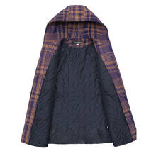Women's Woolen Coat Autumn Winter Fashion Long Section Plus Cotton Plaid Large Size 5XL Woolen jacket Mother Coat Outerwear A177 2024 - buy cheap
