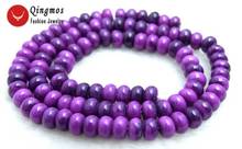 Qingmos 4*6mm Rondelle Natural Purple Sugilite Stone Beads for Jewelry Making DIY Necklace Bracelet Earring Loose Strand 15'' 2024 - buy cheap